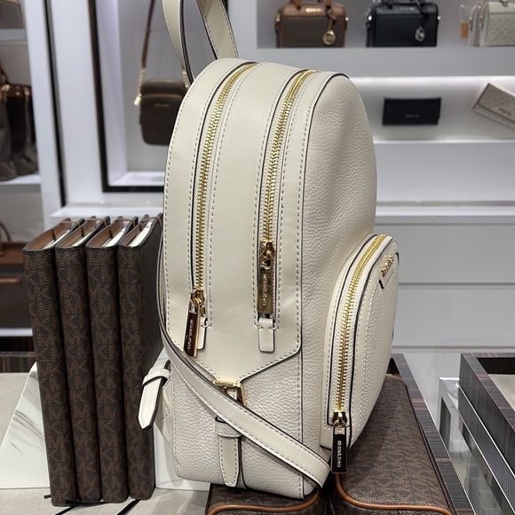 Michael Kors Jaycee Medium Pebbled Leather Backpack
Light Cream - Picture 12 of 16